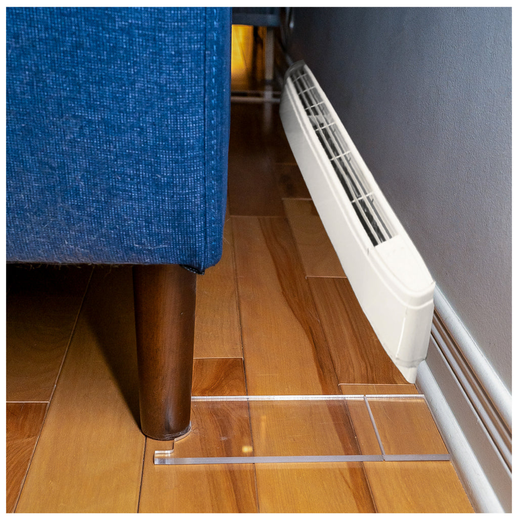 Clear Couch and Bed Stopper – Universal Wall Spacer, Protects (2‑Pack)