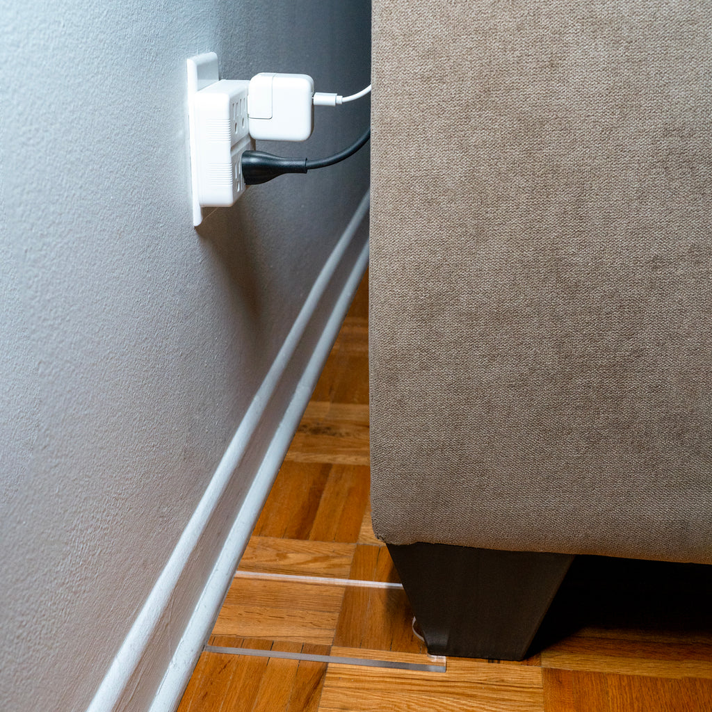 Clear Couch and Bed Stopper – Universal Wall Spacer, Protects (2‑Pack)